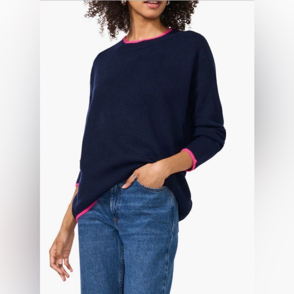 Vince Camuto Navy Crewneck Sweater